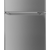 85L Silver 2 Door Bar Fridge