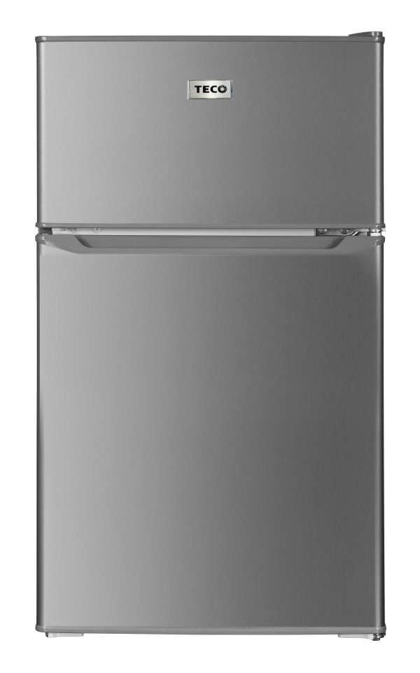 85L Silver 2 Door Bar Fridge
