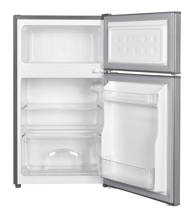 85L Silver 2 Door Bar Fridge